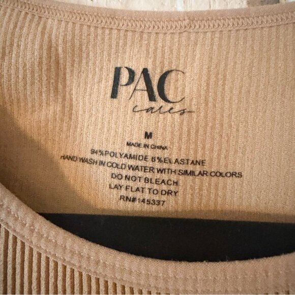 Pacsun ribbed tan seamless tee - Picture 3 of 5